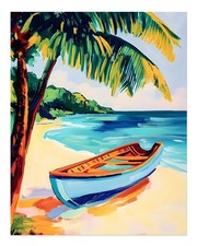 Affiche d'art mural de plage