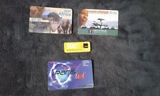 4 anciennes carte téléphoniques Afrique dont 1 Moov Gabon