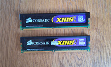 CORSAIR - RAM 2 Go DDR2-800 PC2-6400 (Lot de 2 x 1Go, soit 2 Go)