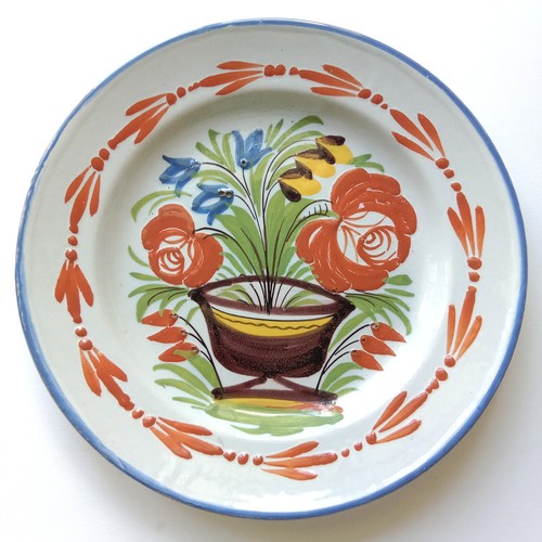 Assiette ancienne 19e - , faïence