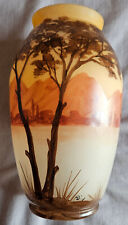 Vase verre peinture émaillée