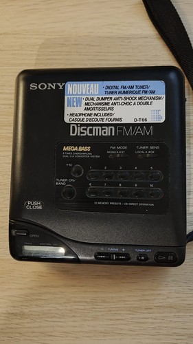 Sony discman t66 portable - sony,