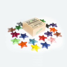 Boîte de 20 crayons de cire (pastel) en forme d'étoile de Crazy Crayons