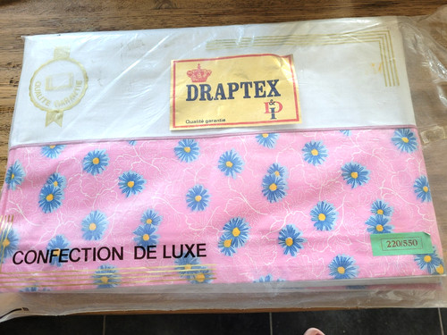 Paire draps vintage années - draps,
