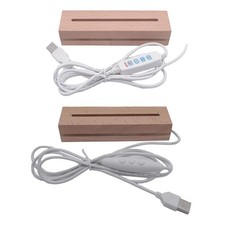 Socle lumineux LED avec lampe à intensité variable, support pour lampe de