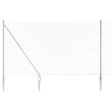 Clôture en treillis avec poteaux Acier métallique Barrière de jardin vidaXL vida