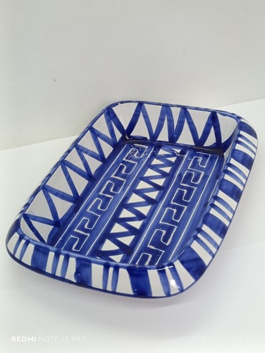 Grand plat bleu - grand, robert