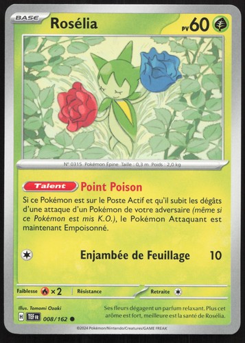 Carte pokémon rosélia - pokémon,