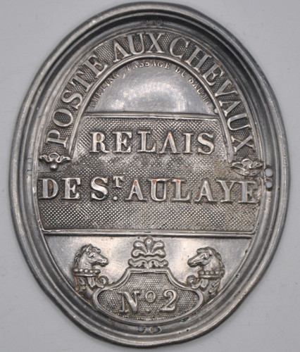 Plaque métier relais de - -,
