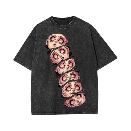 Shirt noir taille poupée - t-shirt,