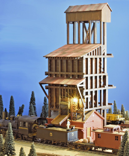 Scale train locomotive coal - g,