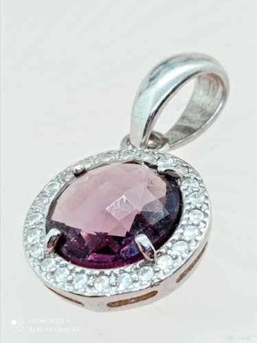 Pendentif améthyste violette - pendentif,