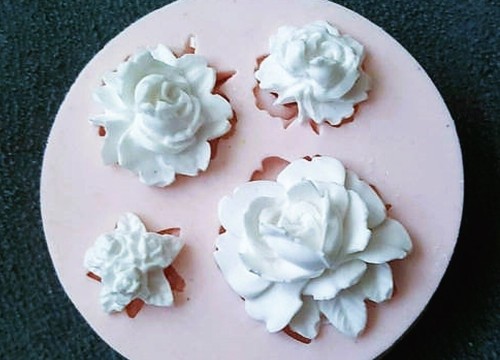 Moule silicone fleurs - fleurs, roses