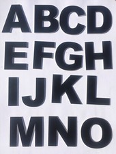 lettre découpée adhésive