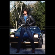 Photo F.007529 DAVID HASSELHOFF PONTIAC FIREBIRD TRANS-AM KNIGHT RIDER K2000 '83