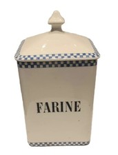 Pot FARINE Ancien Art Déco