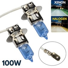 1Pair H3 Xénon Blanc 100W 12v Phare Halogène 453 Brouillard Voiture Ampoule UK