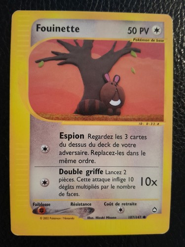 Carte pokemon fouinette - pokemon,