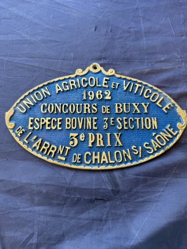Ancienne plaque concours