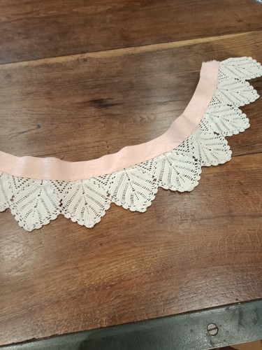 Ancienne dentelle bas jupon - dentelle,