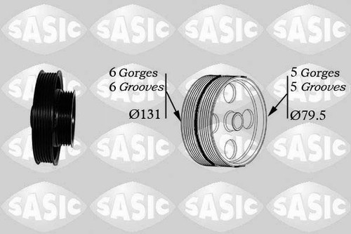 Poulie damper ford fiesta - poulie,