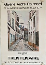 Affiche UTRILLO 1975 Galerie