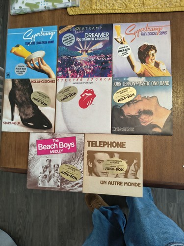 Lot pochettes vinyle 45t juke - pochettes,