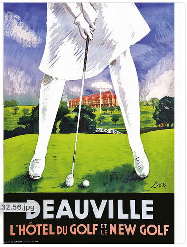 Affiche poster deauville golf - affiche,