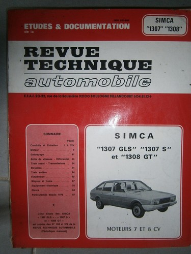 Simca 1307 gls - s, 1308