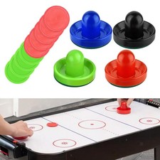 4 poussoirs de Air Hockey et 8 rondelles de 2 couleurs pour jeu de Table à