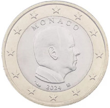 1x 1 euro Monaco 2024 - Prince Albert II (neuve)