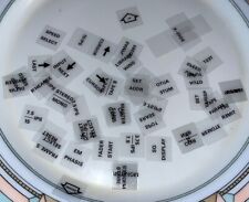 LOT DE SERIGRAPHIE PLASTIC TRANSPARANT DE  BOUTON FONCTIONS STUDER A812