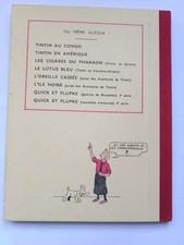 Tintin Fac-similé 1939 le Sceptre d'Ottokar 1988 Toilé Noir et Blanc