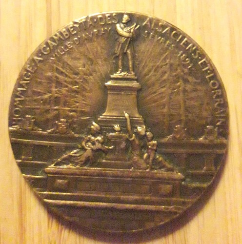 Médaille hommage gambetta - hommage, À