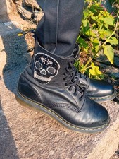 Dr. Martens 1460 Cuir Souple Custom Tete De Mort Strass 39