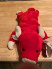TY BEANIE BABY SNORT THE RED