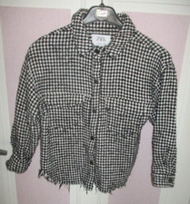 Veste sur chemise Zara enfant à carreaux noirs et blancs taille 9-10 ans 140 cm