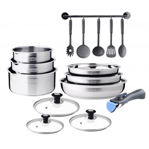 Batterie cuisine inox 15 - inox,