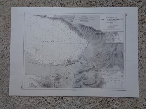 Carte marine baie et isthme - ,
