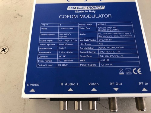 Lem elettronica dm200 cofdm - lem,