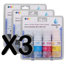 3 kits recharges d'encre