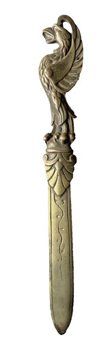 Coupe papier bronze griffon - coupe-papier,