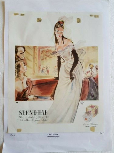 Publicite stendhal crème - publicite,
