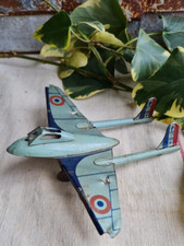 ANCIEN AVION TOLE AQUILON FABRICATION BOURNAY FRANCE JOUET JEU ENFANT