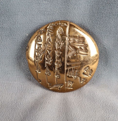 Presse papier bronze dore - bronze,