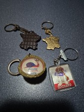 Lot de porte-clefs CHOCOLATS LANVI N  POULAIN .NOUGAT MONTÉIMAR. SUCHARD VISION