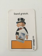 MONOPOLY JUNIOR A LA FÊTE FORAINE CARTE STAND GRATUIT ORANGE