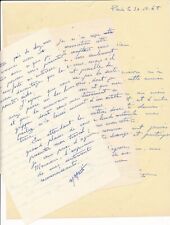 Madeleine MARTI graveuse XXe siècle 3 lettres autographes signées salon d'Hiver