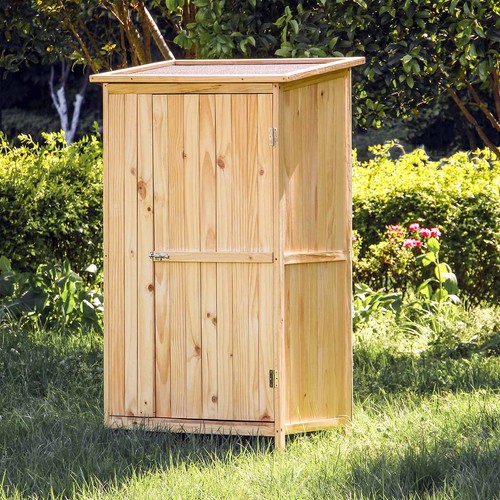Armoire jardin bois naturel - armoire,