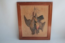 Tableau Chromolithographie nature morte gibier chasse (66730)